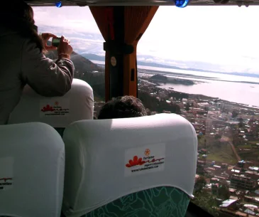 comfortable reclining seats on a cusco to puno bus