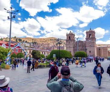 puno cathedral plaza de armas peru