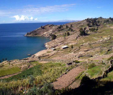 taquile island lake titicaca terraces village