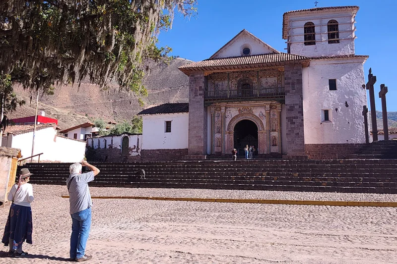 Andahuaylillas church, one of the stops on the tourist bus between Cusco and Puno