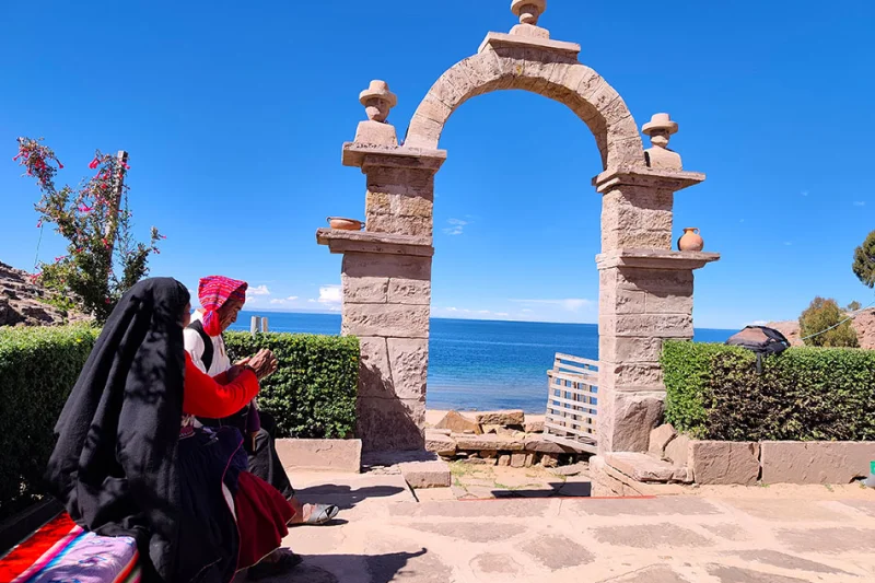 Lake Titicaca traditional clothing Quechua Aymara culture
