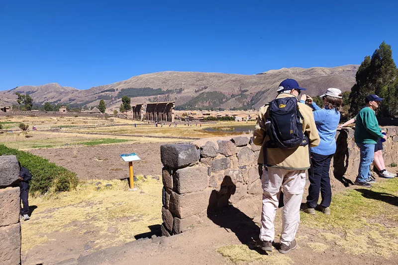 Raqchi temple, one of the stops on the tourist bus route from Cusco to Puno