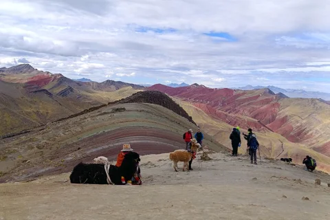 Palcoyo Rainbow Mountain from Puno to Cusco