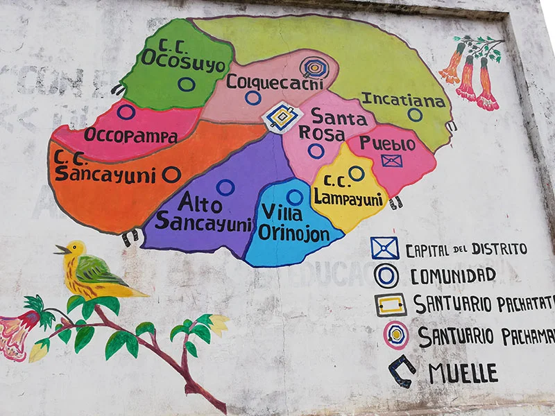 amantani island map